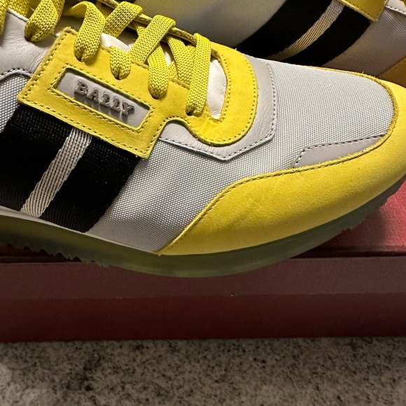 BALLY Men’s Astfeld Lace-Up Sneakers in Yellow size US 10 - Picture 9 of 14